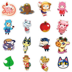 50PCS Cartoon Animal Stickers Waterproof Decorative Water Cup Tablets
