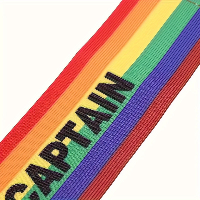 Rainbow Captain Wrist Sleeves for Football Matches