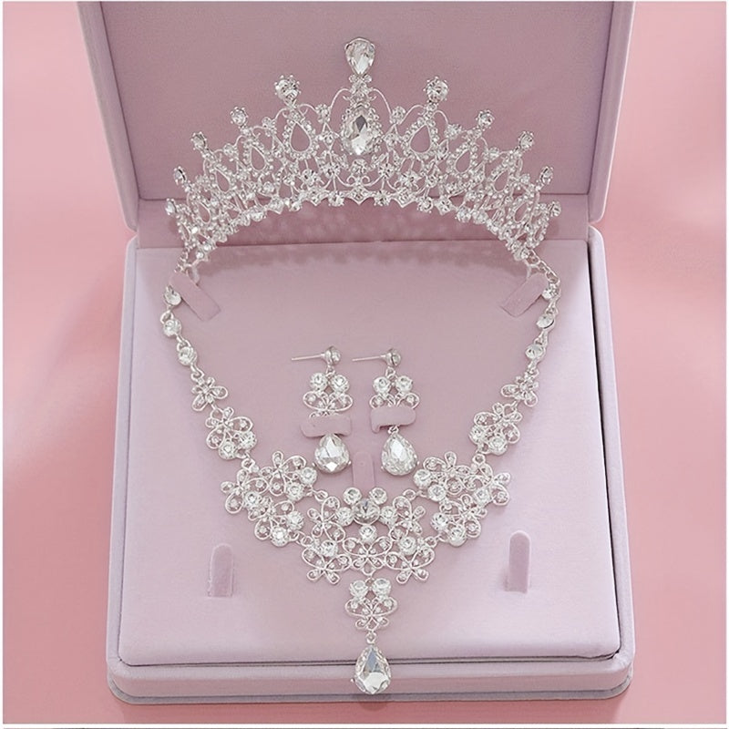 Crystal Rhinestone Bridal Jewelry Set