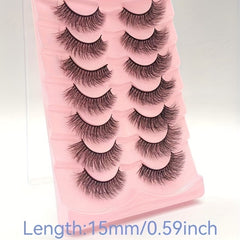 7 Pairs Thick Fluffy 3D False Eyelashes
