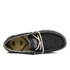Men's Denim Slip On Loafers Flat Shoes
