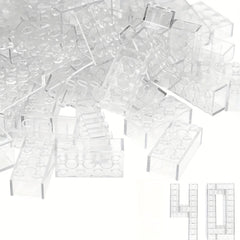 40pcs 2x4 High Brick Small Particle Building Blocks ABS Material