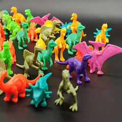 60pcs Soft Glue Dinosaur Toys Tyrannosaurus Rex Models Great Gift for Kids