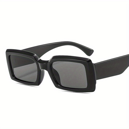 Rectangle Frame Sunglasses Y2K Casual Outdoor Eyewear UV400