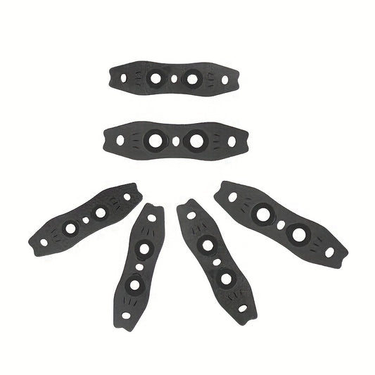 50pcs 2mm Microfiber Slingshot Pit Pouch With Double Pits & Hole for Locating