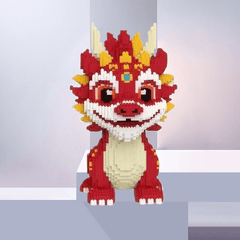 7500pcs Chinese Dragon Micro Particle Puzzle Building Blocks Model Decoration