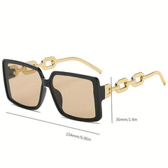 Oversized Square Frame Sunglasses UV400