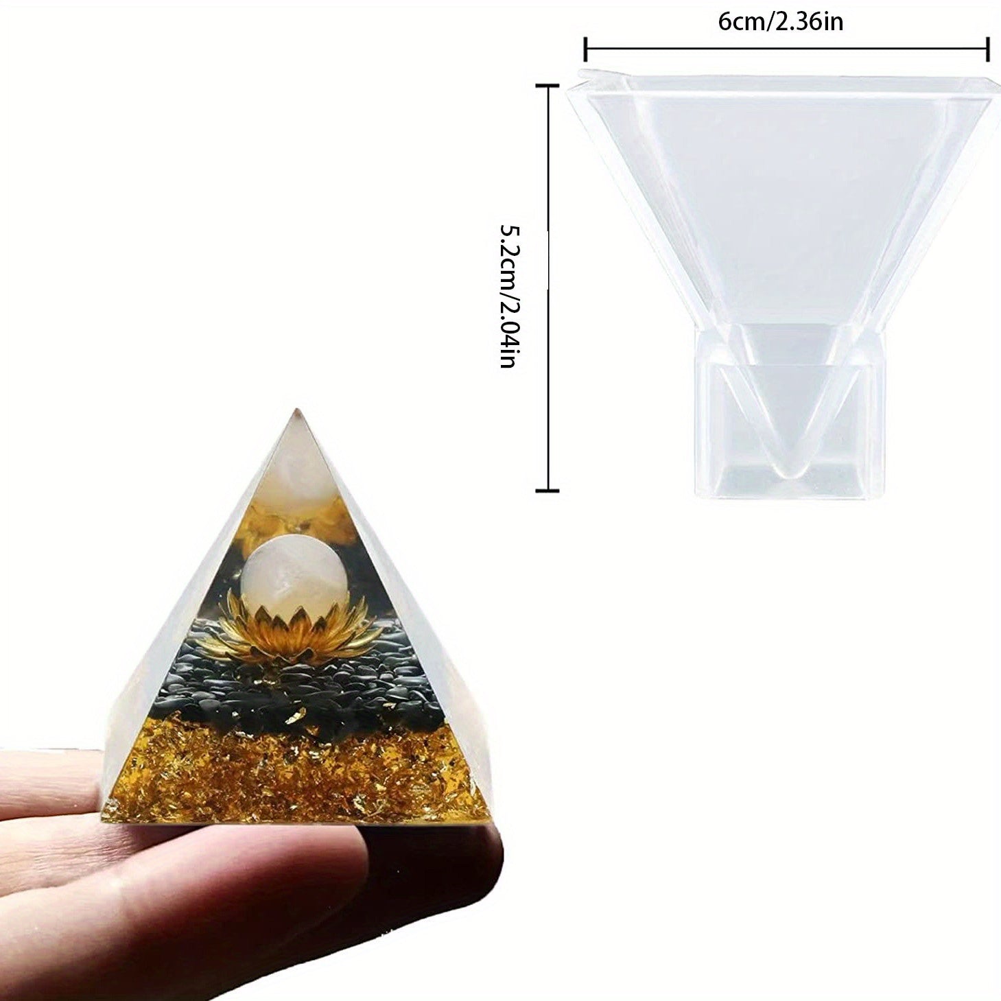 Silicone Resin Pyramid Molds for Home Decor