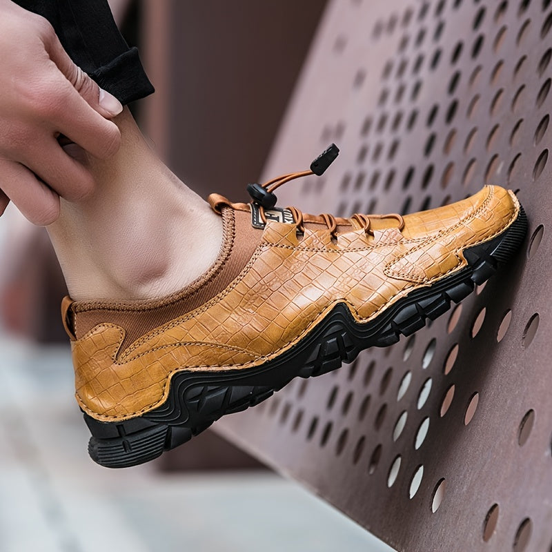 Men's Microfiber PU Leather Slip On Casual Shoes