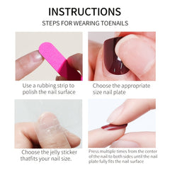 24pcs Pink French Glitter Edge Press On Nails for Halloween