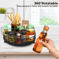 30 48 Cm Lazy Susan Organizer for Cabinet Metal Spice Rack