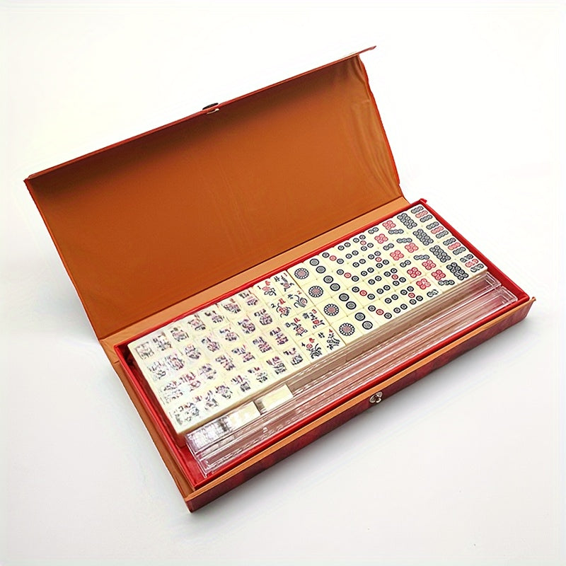 144pcs Mini Mahjong Set Chinese Board Game Family Fun Strategy