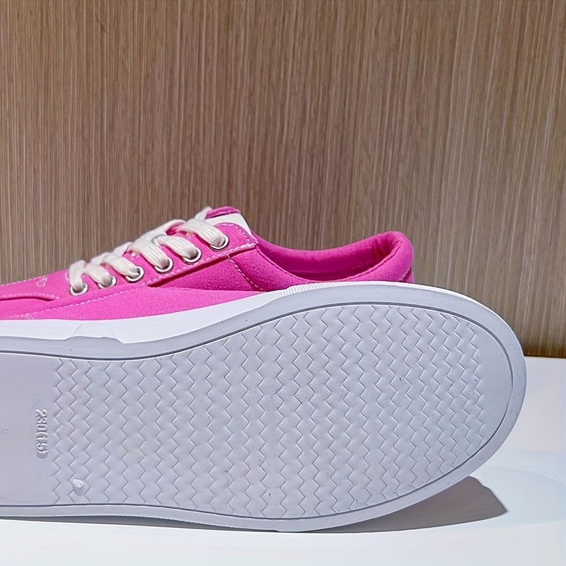 Women's Solid Thick Bottom Skate Shoes