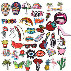 J CARP Embroidered Patches On Girls' Clothes Iron-On Sticker Patches