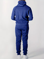 Men's Zip Up Hooded Sweatshirt & Sports Pants Set