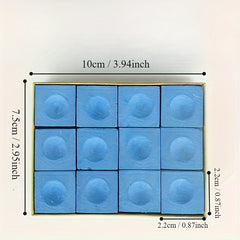 12pcs Billiards Pool Chalks With Strong Adhesion Snooker Chalks