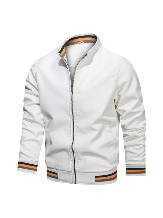 Men's Casual PU Leather Jacket for Autumn & Winter