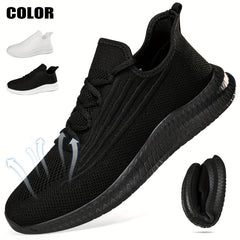 Men's Lace Up Mesh Running Shoes Breathable Sneakers for Outdoor Activities