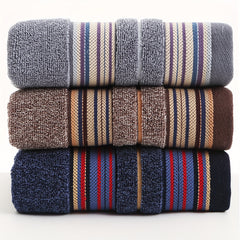 3pcs Striped Hand Towels Set Cotton Face Towel Ultra Soft And Highly Absorbent