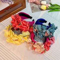 Boho Flower Headband for Women - Sweet Hair Band for Party Prom