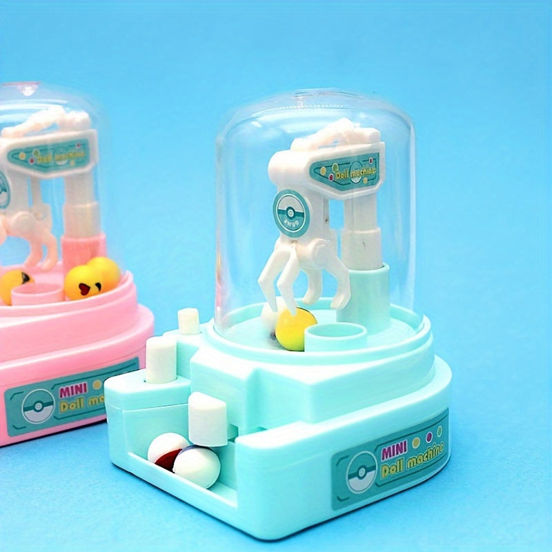 Mini Doll Machine Claw Grabbing Toy Puzzle Gift Set Improve Hands on Ability