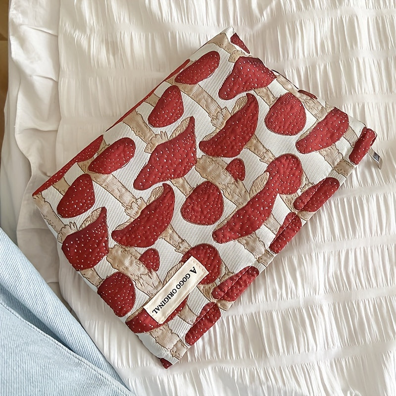 Mushroom Print Makeup Storage Pouch & Toiletry Organizer