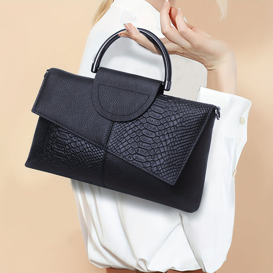 Crocodile Pattern Crossbody Bag PU Leather Clutch Purse