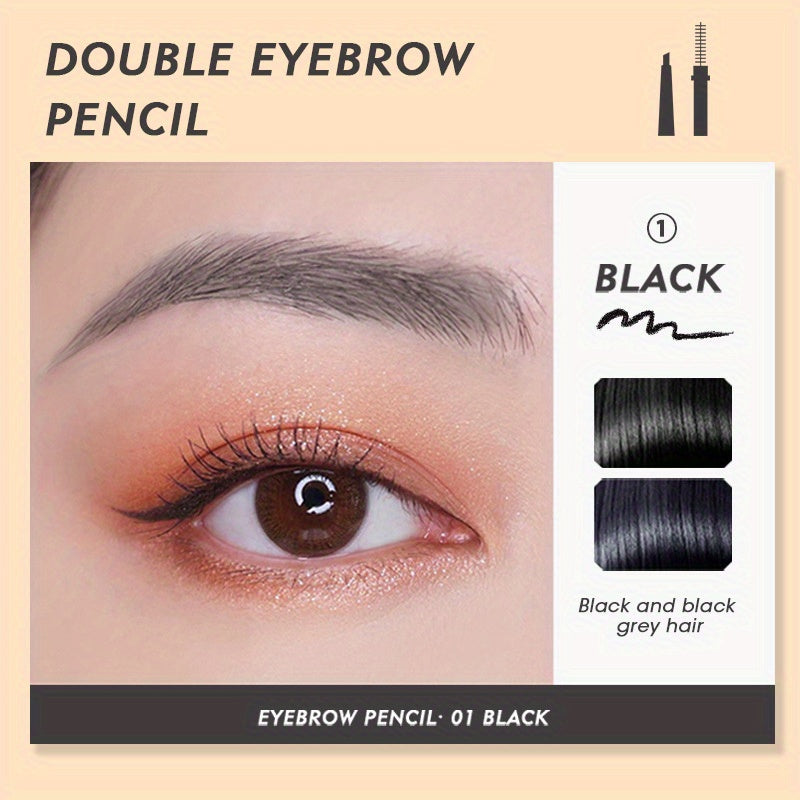 Waterproof Eyebrow Pencil & Spoolie Brush Long Wear Professional Styling