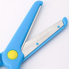 Round Head Office Paper Cutting Tool Stainless Steel Scissors