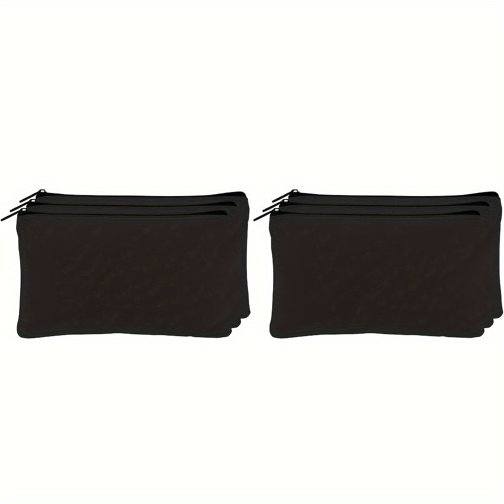 6pcs DIY Blank Canvas Pencil Case for Children