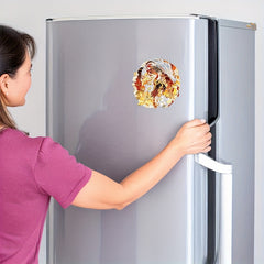 2pcs Nezha Refrigerator Stickers Acrylic Home Personal Decor