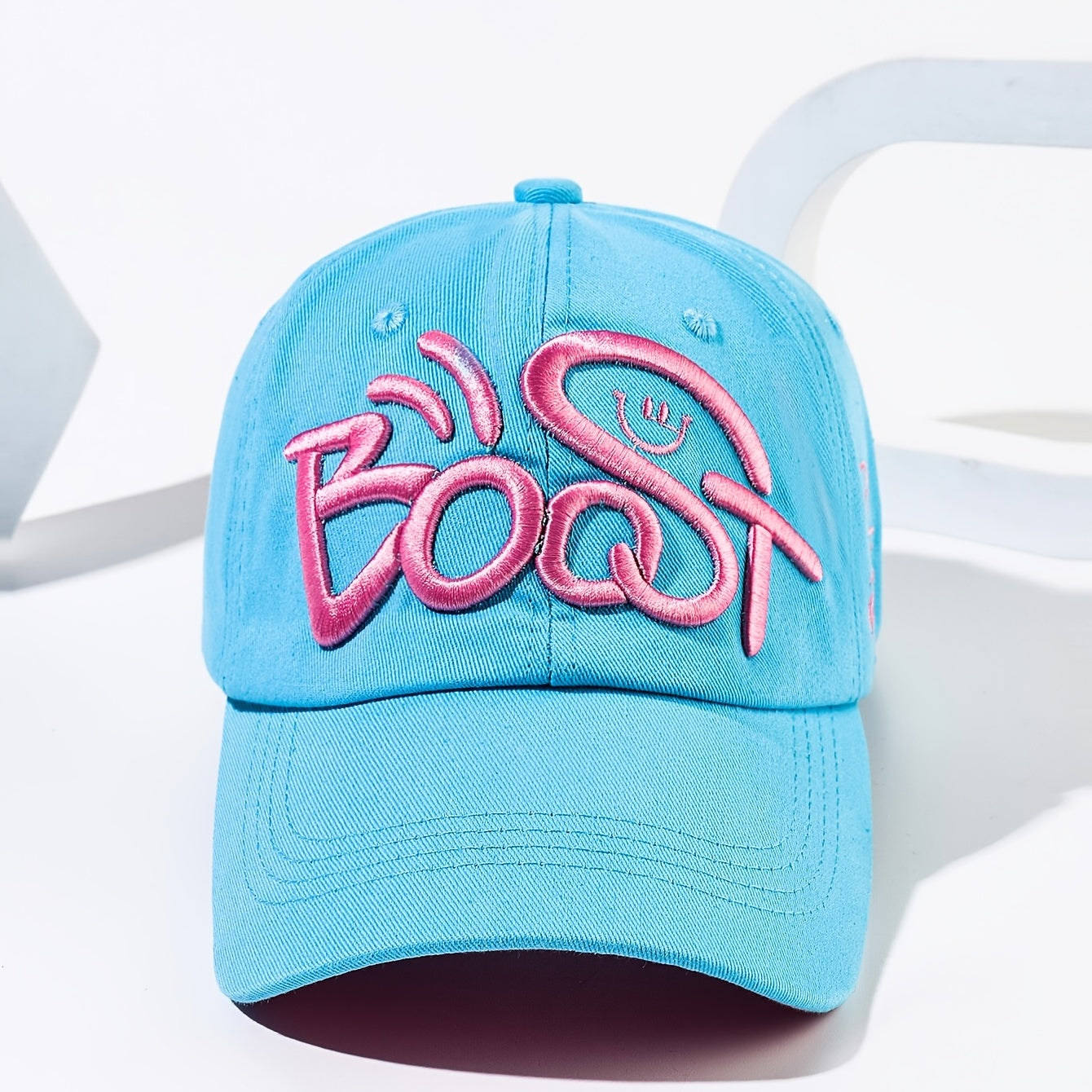 Expression Embroidery Baseball Cap Casual Sports Hat Adjustable Cotton Sun