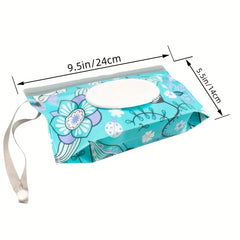 2pcs Portable Baby Wipe Dispenser Reusable Travel Wet Wipe Pouch