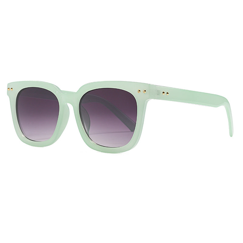 Large Square Frame Sunglasses Women's Gradient Eyewear