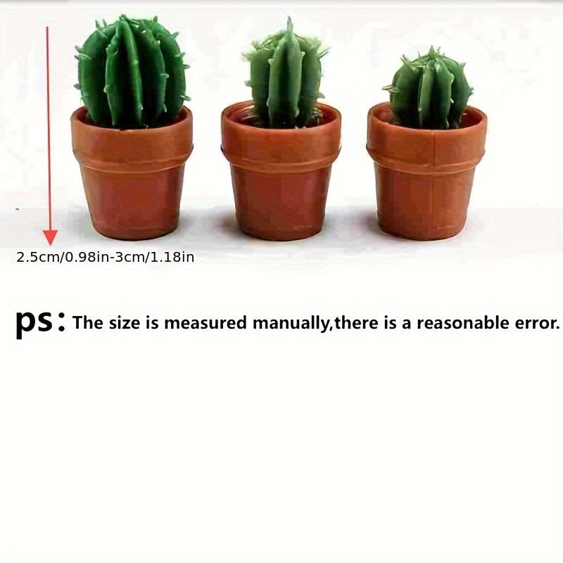 Small Flower Succulent Cacti Green Plant Pots Home Layout Models