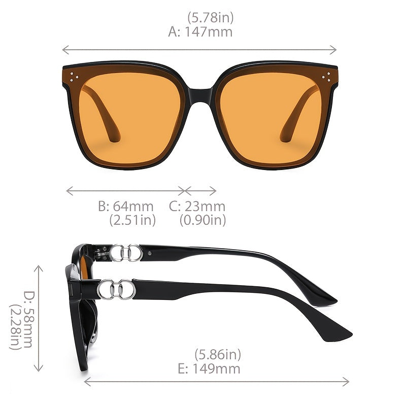 Ultra Sunglasses Plastic Square Hiking Driving Sunscreen Glasses