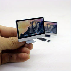 Mini Computer Mouse Keyboard Set for Dollhouses - Desktop Model Ornaments
