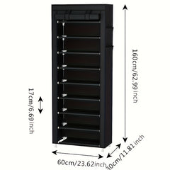 Large Capacity Shoe Cabinet Storage Rack Dustproof Organizer