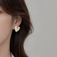 Heart Stud Earrings Personality Ear Jewelry For Women