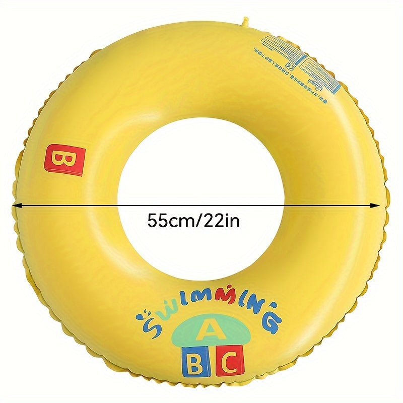 Letter Pattern Swimming Ring Thick PVC Swim Float Pool Accessories