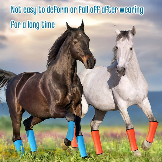 4pcs Mesh Fly Boots For Horses Breathable Protective Leg Wraps