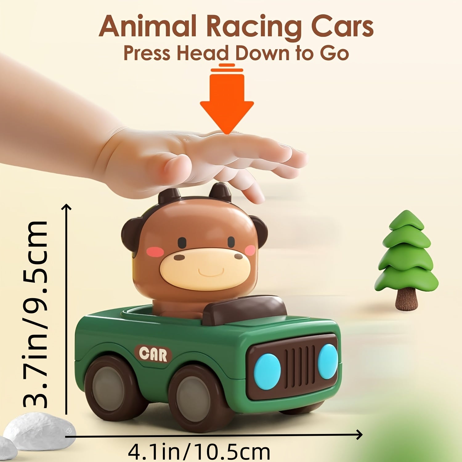 Interactive Toy Animal Car Shaped Competition Toy