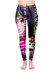 Japanese Anime Leggings High Waist Workout Pants