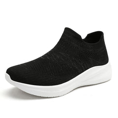 Men Knit Slip On Casual Shoes Lightweight Sneaker