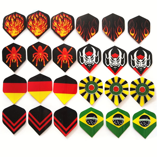 24pcs Dart Flights PVC Dart Wings Dart Accessories