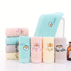 4pcs Soft Absorbent Cotton Face Towels Thickened Bath Towel