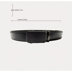 ZDC X12 Men's Leather Belt Automatic Buckle Casual Belt C Step Line 14 Pattern