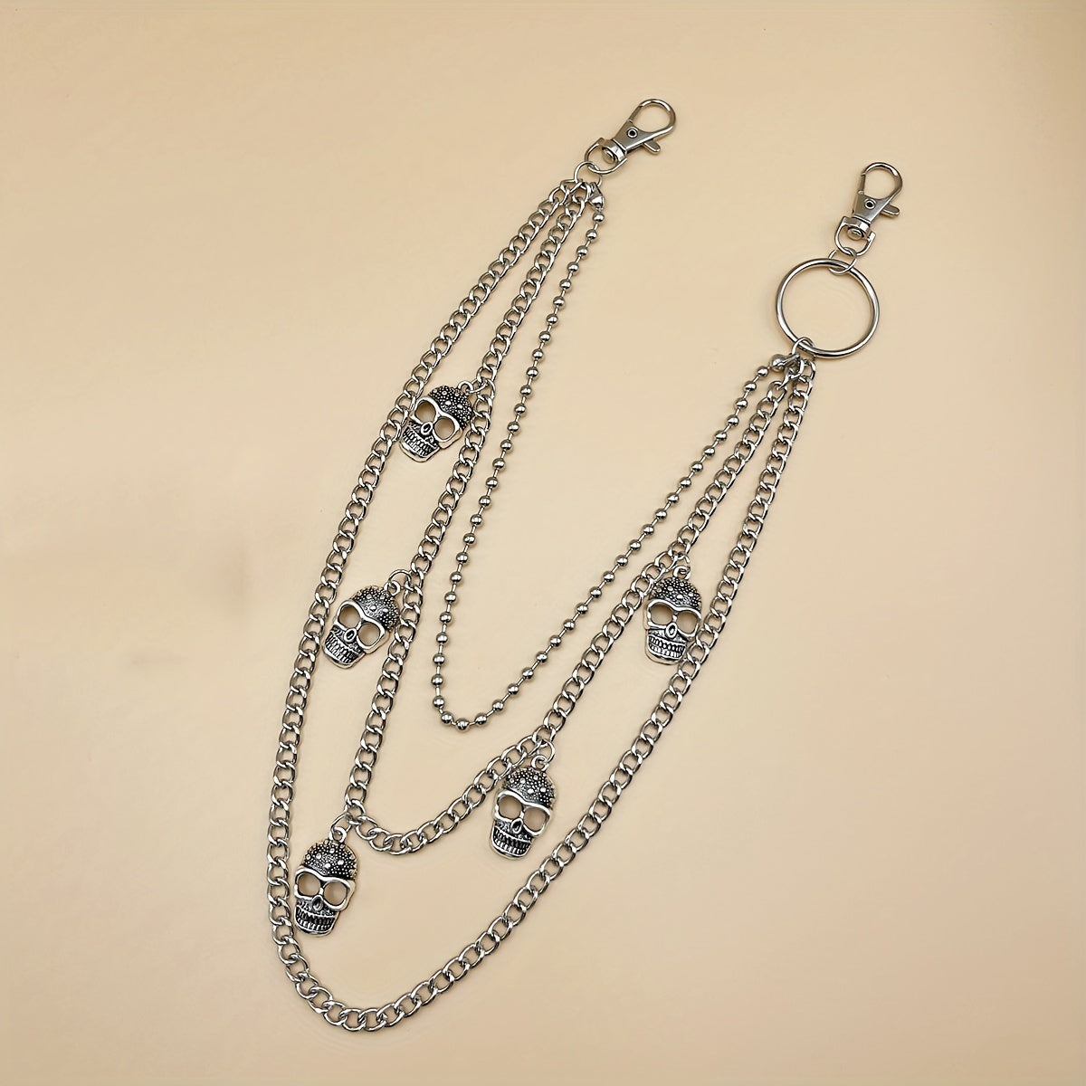 Skull Chain Halloween Waist Chain Hip Hop Rock Gothic Belt Chain