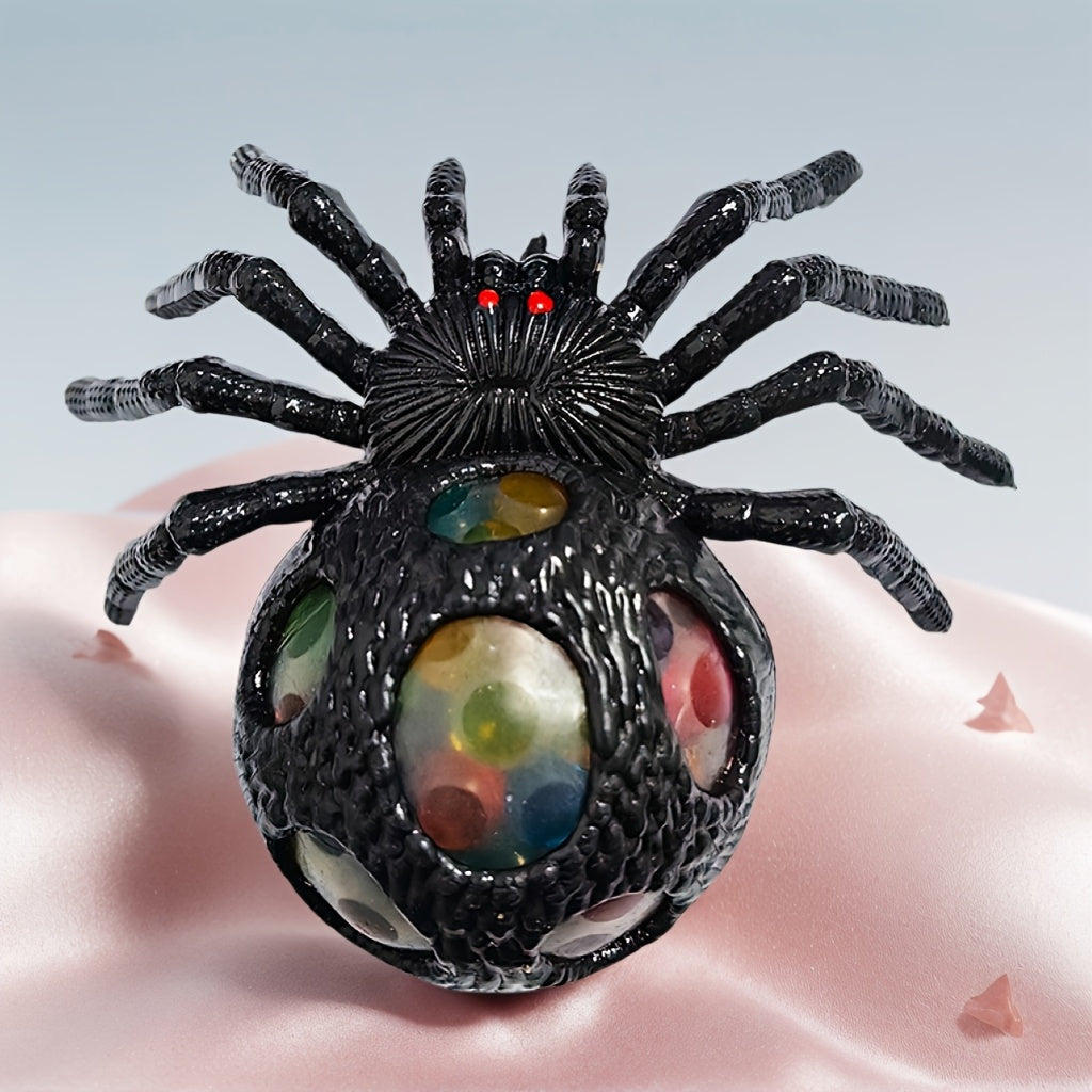 Colorful Bead Spider Squeeze Toy for Halloween