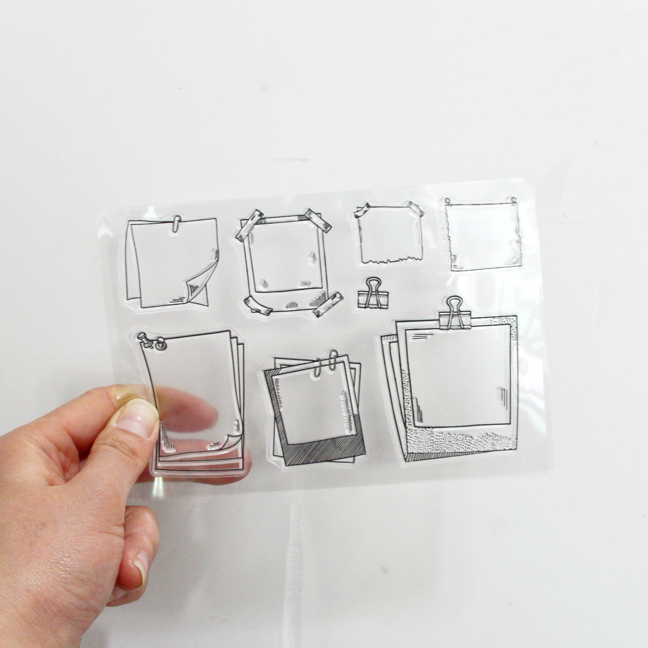 Cartoon Transparent Stamps for Kids & Students - Fun Stationery